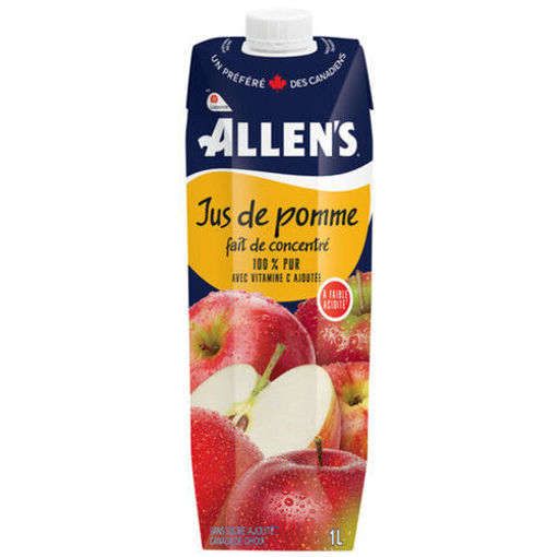 Picture of ALLENS APPLE JUICE NO SUGAR ADDED 1L